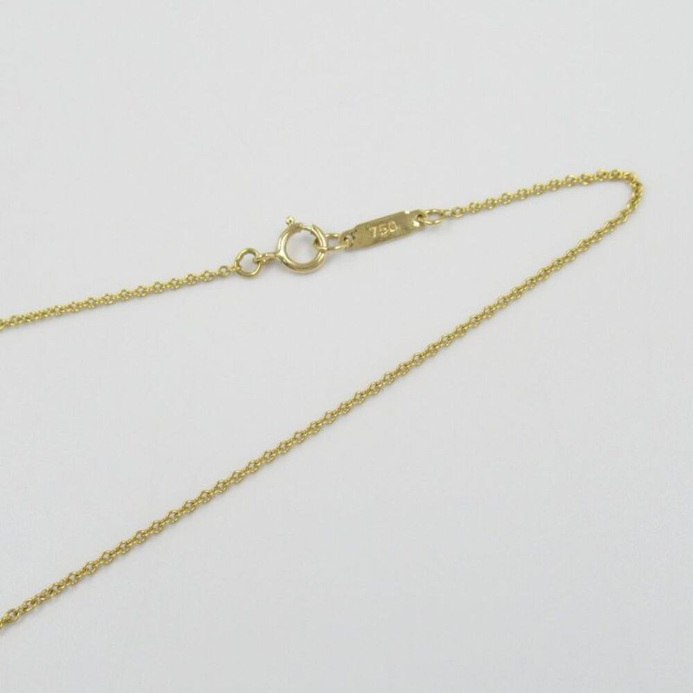 Tiffany & Co K18 Yellow Gold Diamond Heart Pave Necklace - Picture 4 of 6